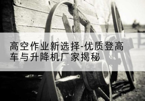 边坝登高车厂家-高空作业新选择-优质登高车与升降机厂家揭秘